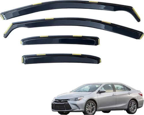 Vista 18 de inchannel - Visera de ventana compatible con Toyota 4Runner 2010-2024, protectores de lluvia, deflector de viento, humo, 4 piezas