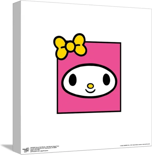Vista 10 de Trends International Gallery Pops Sanrio My Melody - Póster de pared de My Melody Happy Face de 12.00 x 12.00 pulgadas, versión de marco negro