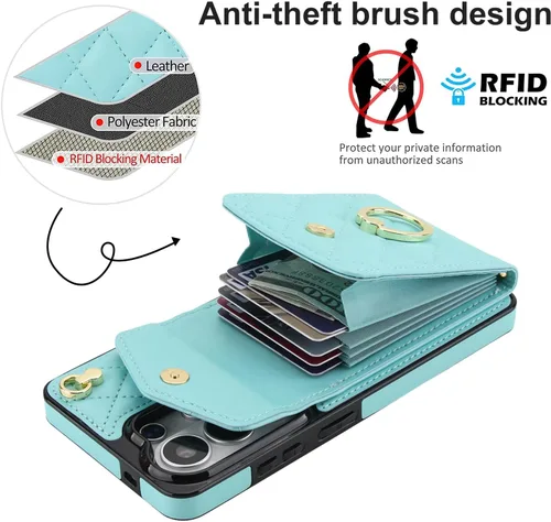 Vista 4 de Asuwish Funda de teléfono para Samsung Galaxy S26 Ultra 5G Wallet Cell Cover con protector de pantalla de vidrio templado, correa para la muñeca