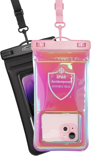 Vista 9 de AiRunTech Funda flotante impermeable para teléfono, funda de doble sellado con protector de cordón para iPhone 17, 16, 15, 14, 13, 12 Pro Max, bolsa