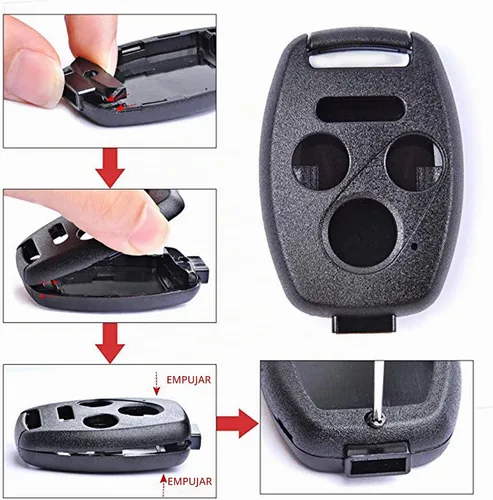 Vista 7 de Repuesto para mando a distancia de entrada sin llave de 3+1 botones para Honda 2008-2012 Accord 2006-2013 Civic EX 2009-2015 Pilot Fit para Honda 1