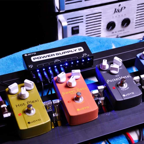 Vista 7 de JOYO JF-327 Raptor Flanger Mini Pedal Bundle con JP-06 Bloqueador de ruido Pedal Fuente de alimentación