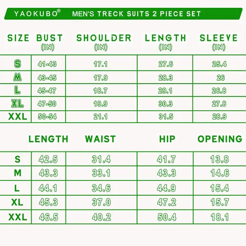 Vista 5 de YAOKUBO Sweat suits men Tracksuits 2 Piece sets Athletic Jogging suits Casual Outfits for men