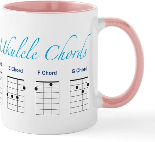 Vista 18 de CafePress Peace Love - Taza de café de cerámica para ukelele (11 oz (11.0 fl oz)