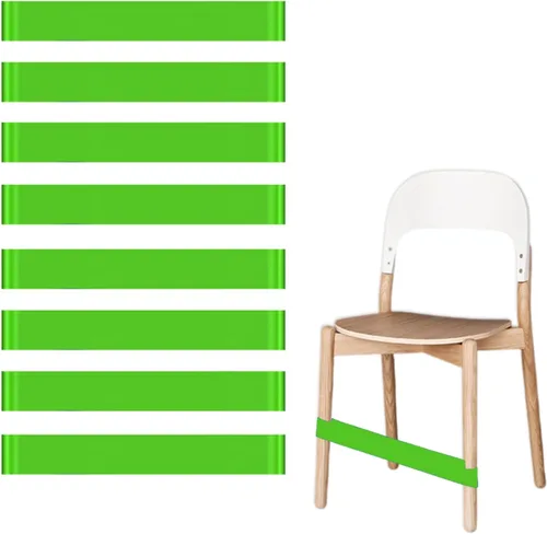 Vista 14 de Bandas de silla para niños con pies inquietos, paquete de 8, negro, material PTE, sensor de TDAH, aula y hogar