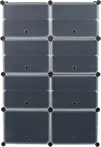 Vista 4 de Zapatero portátil de 7 niveles, organizador de 28 pares de estantes de torre, soporte de gabinete de almacenamiento expandible para tacones, botas