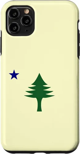Vista 13 de Old Maine State Original Flag 1901 Pine Tree Case for iPhone 16