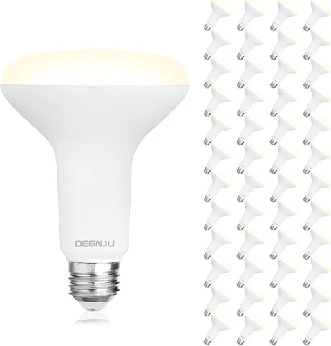 Vista 10 de DEGNJU Paquete de 6 bombillas LED empotradas BR30, bombillas de inundación regulables para interiores, CRI80 7 W, equivalente a 65 W, 2700 K, blanco