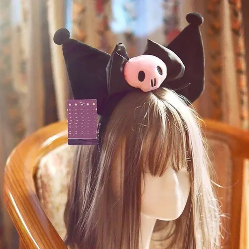 Vista 3 de SHAMZBEST Plush Hairpin Ear Headband Hairband Girls Kawaii Costume Cosplay Halloween Christmas Holiday Decoration Gift