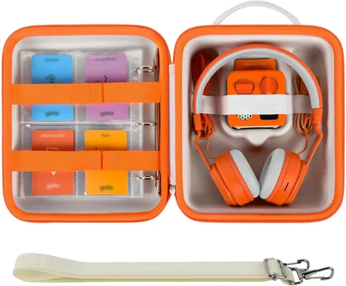 Vista 12 de casmilee Funda de viaje compatible con Yoto Mini – Reproductor de audio y música para niños, bolsa de soporte para altavoces de niños, reproduce