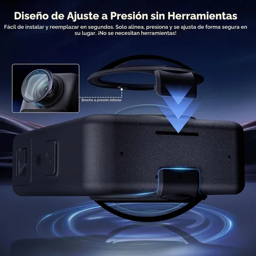 Vista 2 de STARTRC PHOTO Protectores de lente y protector de pantalla para accesorios DJI Osmo 360, protector de lente de PC + película de vidrio templado HD
