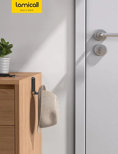Vista 7 de Lamicall Soporte para Auriculares, Gancho Adhesivo para Auriculares - Soporte Adhesivo para Auriculares, Clip Bajo Escritorio, Soporte