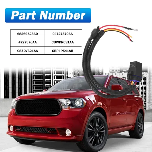 Vista 2 de Riloer Kit de cableado de relé de bomba de combustible, 1 juego CBWPR091AA, compatible con Dodge Durango, Grand Caravan, apto para Chrysler Town &