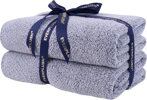 Vista 11 de Everplush Diamond Jacquard - Juego de 6 toallas de baño de lujo, súper suaves, de gran tamaño, altamente absorbentes y de secado rápido para baño