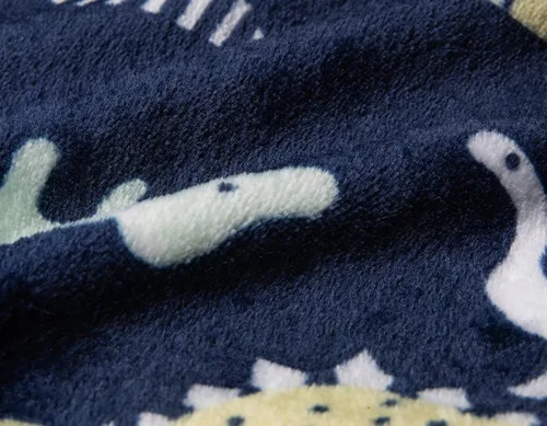 Vista 5 de Pijama de bata de baño con capucha de dibujos animados para niños pequeños y niñas