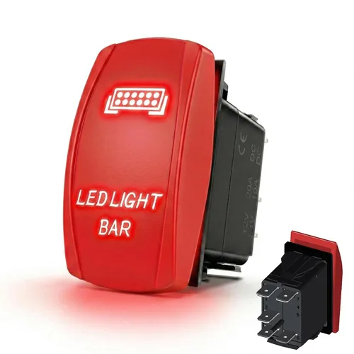 Vista 16 de Interruptor basculante marino de 3 pines para coche y barco 12V 24V encendido/apagado impermeable con LED azul SPST