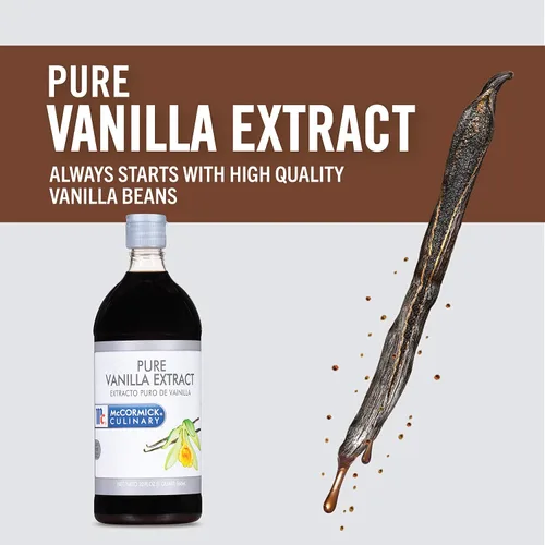Vista 6 de McCormick Culinary - Extracto puro de vainilla, 16 fl oz - Un extracto de sabor a vainilla de 16 onzas líquidas para hornear pasteles, galletas