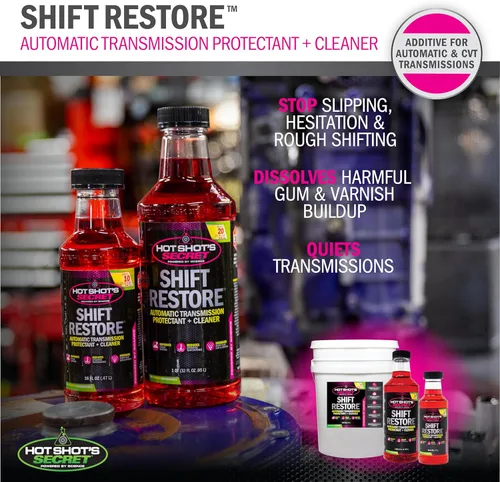 Vista 6 de Hot Shot's Secret Aditivo para transmisión automática Shift Restore 16 fl oz Botella