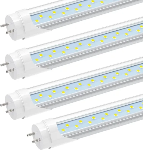 Vista 11 de JESLED Tubo de luz LED T8 de 2 pies, 12 W (equivalente a 30 W), 1680 LM, 6000 K, derivación de lastre, reemplazo de bombilla fluorescente F17T8