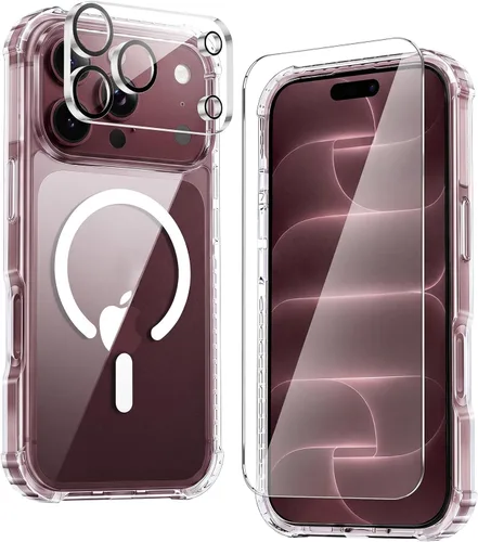 Vista 13 de Yriklso Funda magnética para iPhone 18 Pro y 17 Pro, color negro