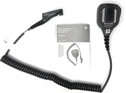 Vista 3 de Motorola Solutions OEM PMMN4062 PMMN4062AL Micrófono de altavoz remoto Botón de emergencia Intrínsecamente seguro Cancelación de ruido IMPRES Audio