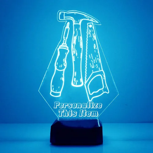 Vista 23 de Luz de noche personalizada para barbería con letrero LED de poste de barbero con mando a distancia, pantalla iluminada con nombre o imagen Peluquero