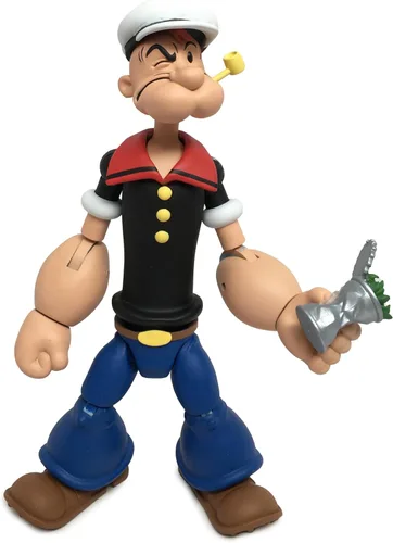 Vista 12 de Boss Fight Studio Bluto Popeye The Sailor Man Classics Wave 1 Figura de acción coleccionable – Figura altamente articulada con accesorios que