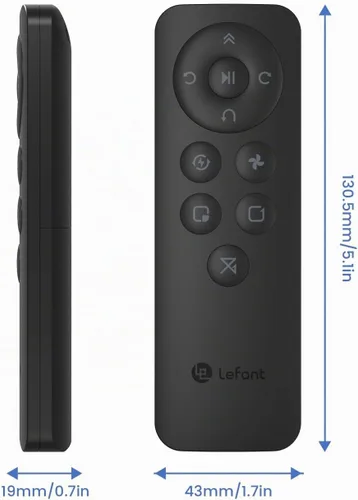 Vista 7 de Lefant Robot aspirador y control remoto M210 Pro