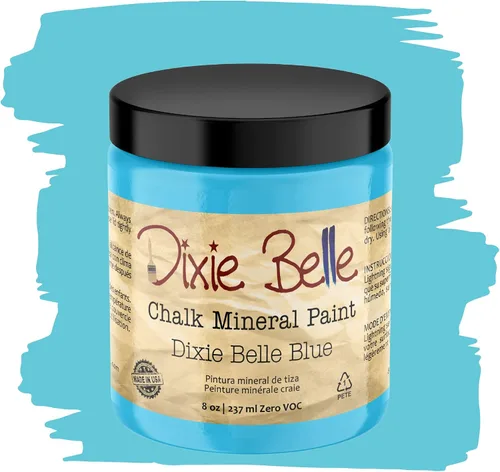 Vista 239 de Pintura para muebles con acabado de tiza Dixie Belle Paint Company - Amatista (4oz) - Pintura mineral de tiza chic púrpura profundo mate