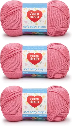 Vista 18 de Red Heart Soft Baby Steps madeja de lana, Aqua