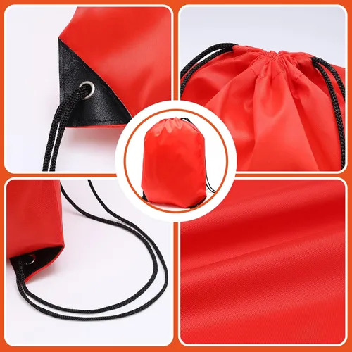 Vista 4 de DPEI 72Pcs Drawstring Backpack Bag Drawstring Gym Bags Bulk,Sport Bag, 24