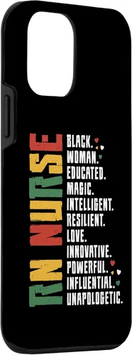 Vista 28 de iPhone 15 RN Enfermera Black History Enfermera Afro African Registered Enfermera Caso
