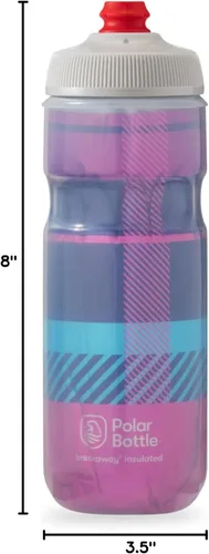 Vista 6 de Polar Bottle Breakaway - Botella de agua aislada de HydraPak (600 ml & 700 ml) - Botella de compresión sin BPA para ciclismo y deportes