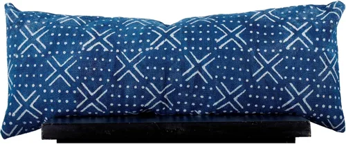 Vista 30 de Trade Star Mudcloth - Funda de cojín decorativa para lumbar, 100% algodón, color índigo, estilo granja, funda de almohada gruesa, estilo bohemio