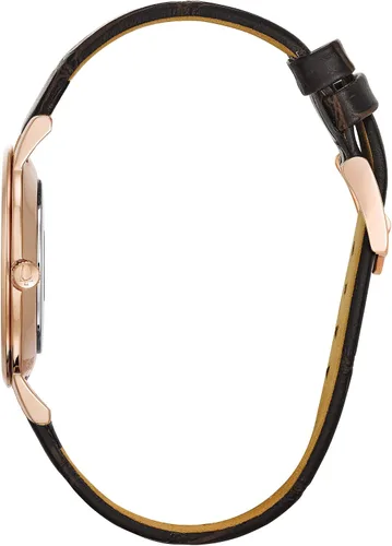Vista 2 de Bulova Reloj de cuarzo marrón con pantalla analógica de diamantes 97P122 para mujer, Reloj de cuarzo