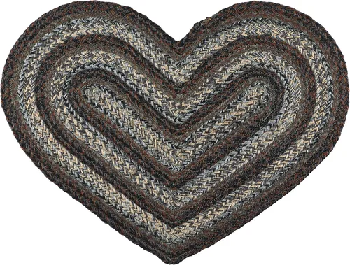 Vista 5 de Colección trenzada prémium Night Shadow Estilo primitivo, rústico, campestre Yute/algodón 30 días sin riesgo Alfombra