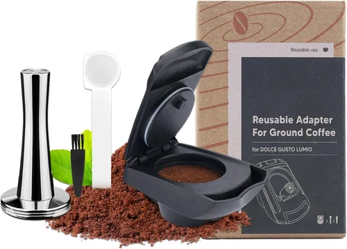 Vista 10 de Adaptador de cápsula reutilizable para Dolce Gusto, adaptador de cápsula de café recargable, convertidor de cápsulas de café, soporte de relleno