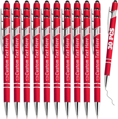 Vista 73 de Bolígrafos personalizados a granel 10 con nombre, grabados con punta de lápiz, bolígrafos de bola personalizados de escritura suave, regalos