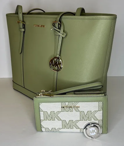 Vista 4 de Michael Kors MICHAEL Michael Kors Jet Set - Bolso de hombro grande TZ de viaje con doble cierre para la muñeca
