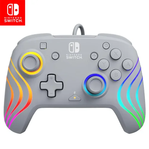 Vista 11 de PDP Gaming Afterglow Wave Wireless Nintendo Switch Pro Controller - Officially Licensed, Nintendo Switch 2, Switch Lite/OLED, RGB LED Customization