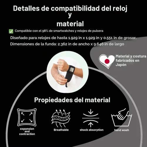 Vista 4 de Protector de reloj inteligente WATCHSUIT. Funda de reloj inteligente para Apple Watch, Huawei, Xiaomi, Garmin, Google Pixel, Amazfit, Galaxy, Fitbit