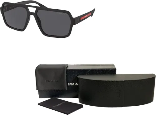 Vista 3 de Prada PS01XS Rectangle Sunglasses for Men BUNDLE With Designer iWear Complimentary Eyewear Kit