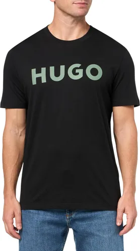 Vista 28 de Hugo Men's Print Logo Short Sleeve T-Shirt Blanco