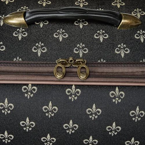 Vista 4 de American Flyer Equipaje Fleur De Lis 4 Piezas Set, Negro -, Fleur De Lis - Juego de equipaje de 4 piezas