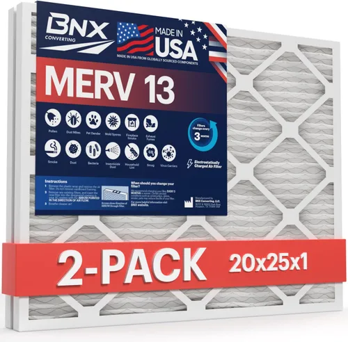 Vista 11 de BNX TruFilter - Filtro de aire para horno de CA MERV 13 de 16 x 20 x 1 pulgadas (paquete de 2) - Fabricado en Estados Unidos - Filtros de aire