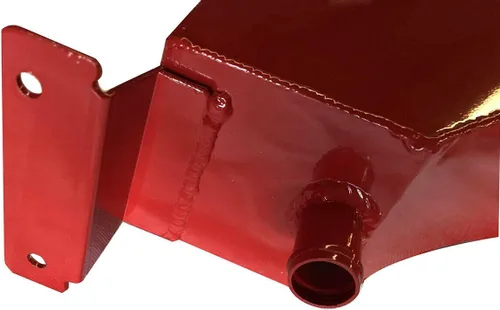 Vista 4 de Botella de depósito de expansión de tanque de recuperación de refrigerante con tapa compatible con 1999-2004 Super Duty Red