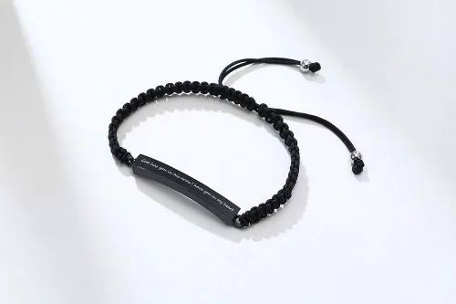 Vista 72 de Pulsera de urna personalizada para cenizas, recuerdos de joyería de cremación para mujeres y hombres, pulsera ajustable de cuerda tejida hecha a