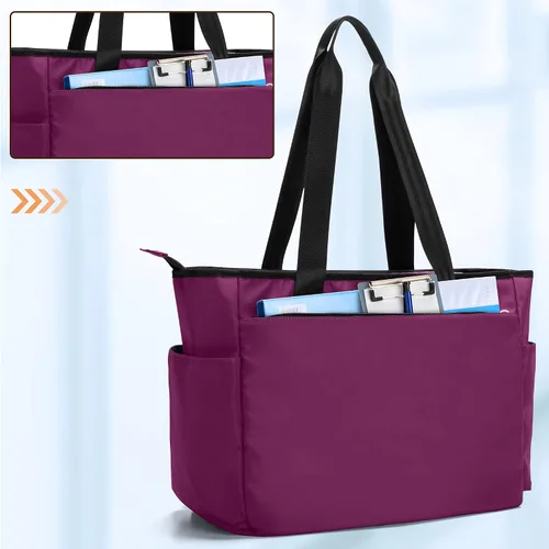 Vista 4 de Damero Bolsa de enfermera con funda para laptop para el trabajo y el cuidado del hogar, estudiantes de medicina
