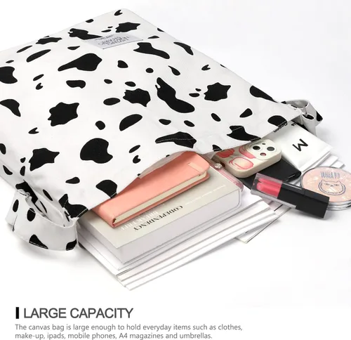 Vista 3 de Bolsa de lona con diseño de bolsillo externo, aspecto elegante, correa de hombro ajustable
