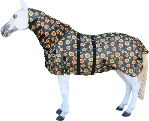 Vista 9 de Challenger Caballo Luz Verano Primavera Airflow Malla Mosca Hoja Desmontable Cuello Galaxy 73157